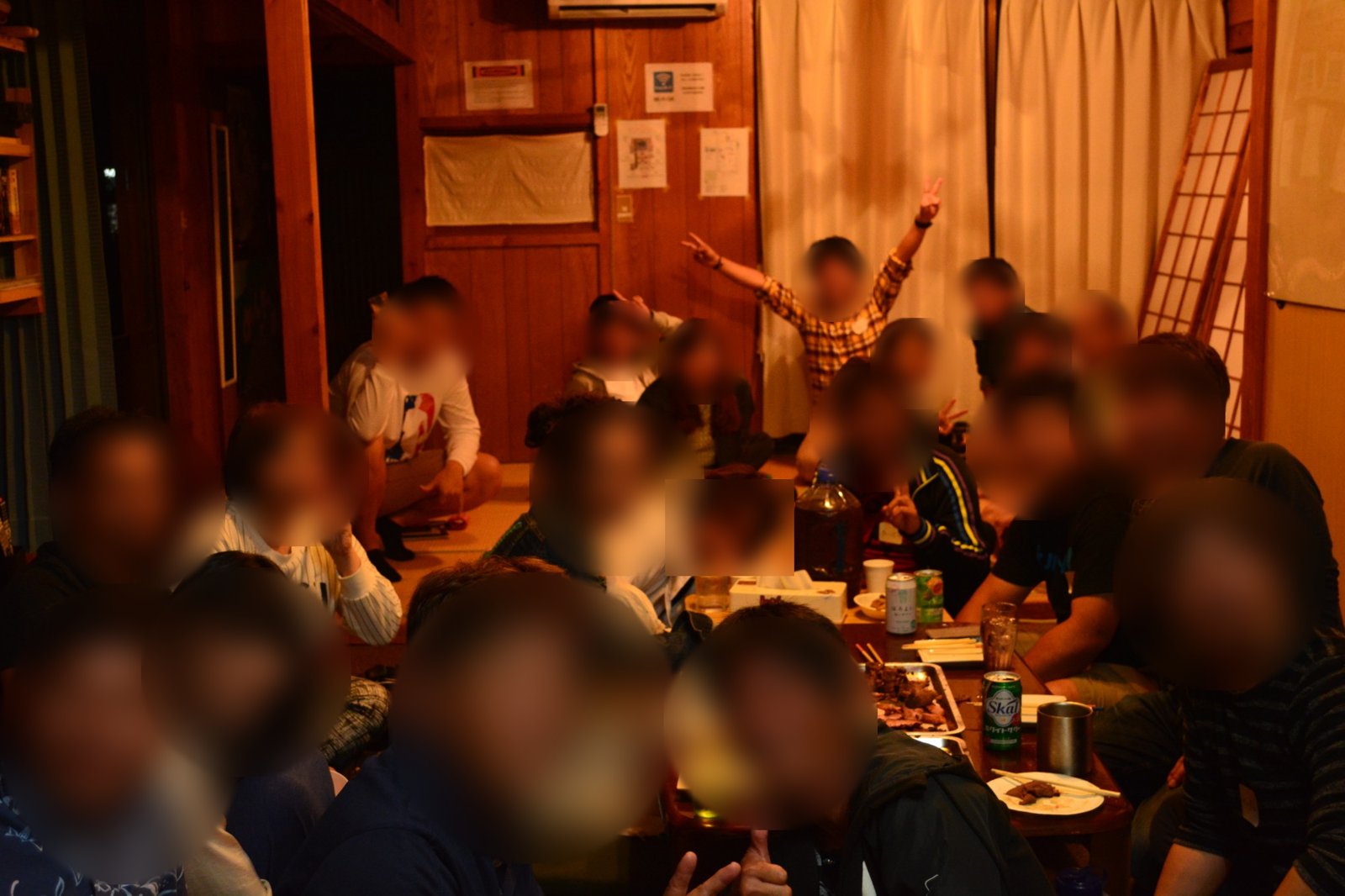 民泊に集まった夜